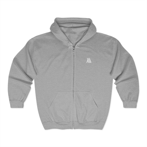 Grey Zip Hoodie