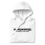 White Monumental Cyrillic Hoodie