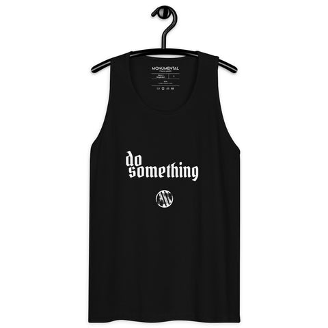 Men's DO SOMETHING Tank Top in Black