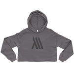 Crop Hoodie (Womens Fitness Hoodie) Grey